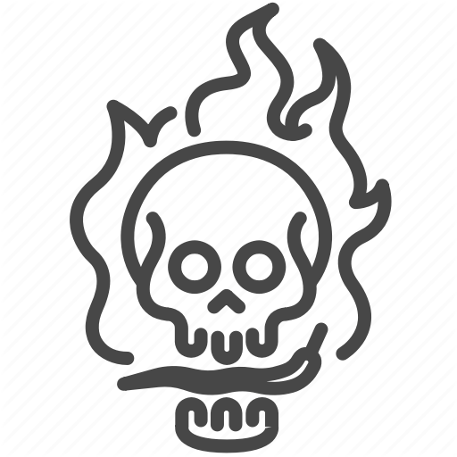512x512 Chilli, Dead, Flavor, Ghost Pepper, Hot, Skull, Spicy Icon