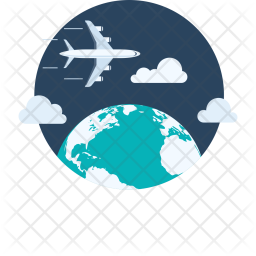 256x256 Flight Icon Of Flat Style