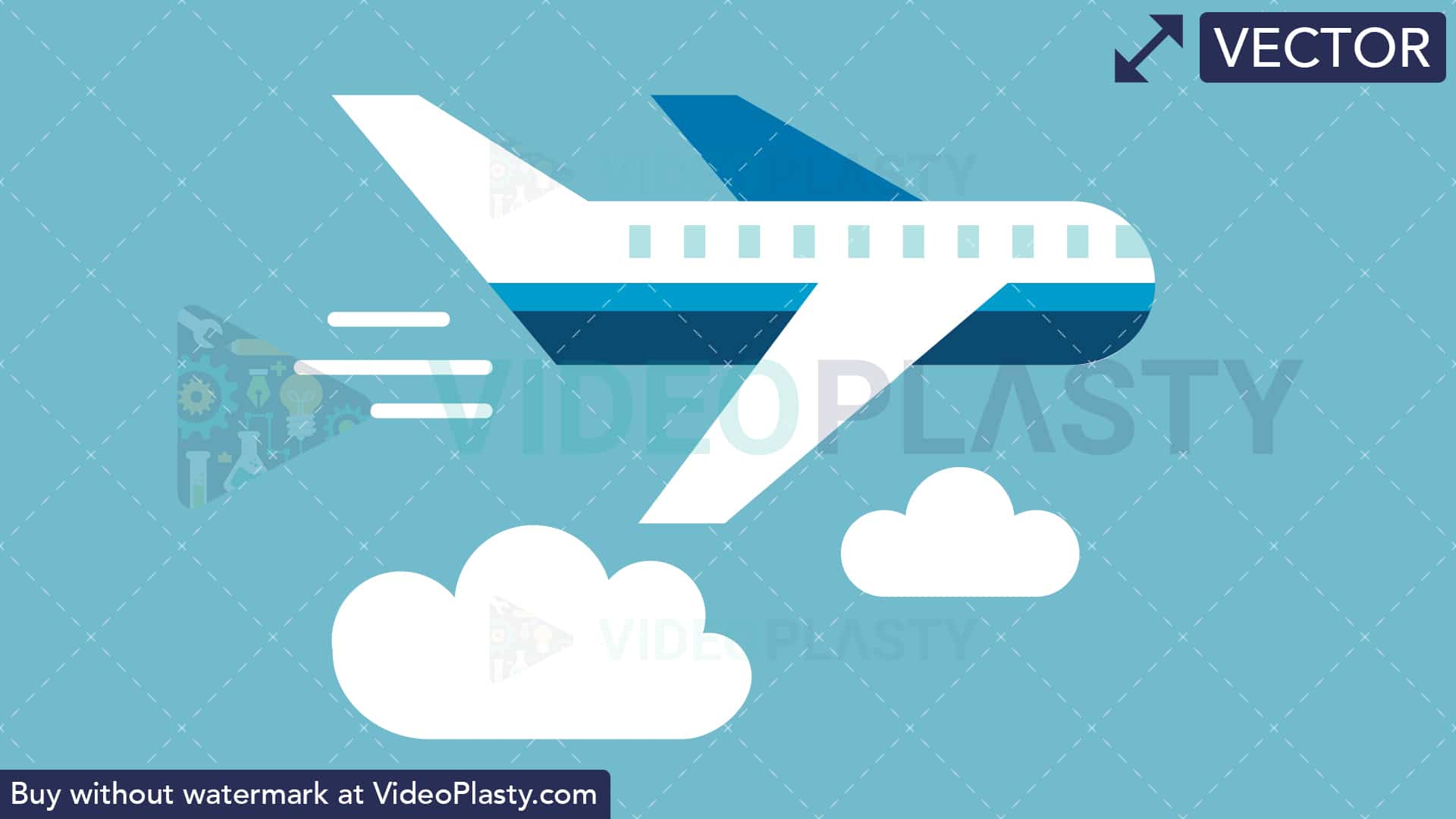 1920x1080 Plane Flat Icon