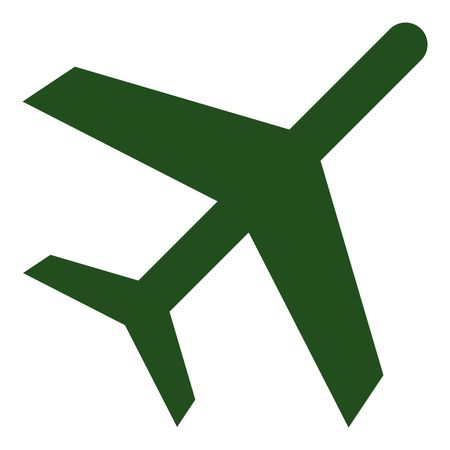 450x450 Vector Illustration Of Flight Icon In Green Freestock Icons