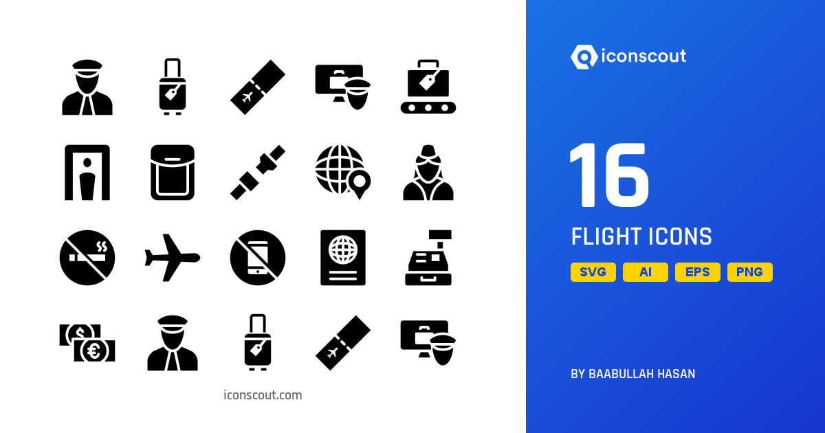1200x630 Download Flight Icon Pack