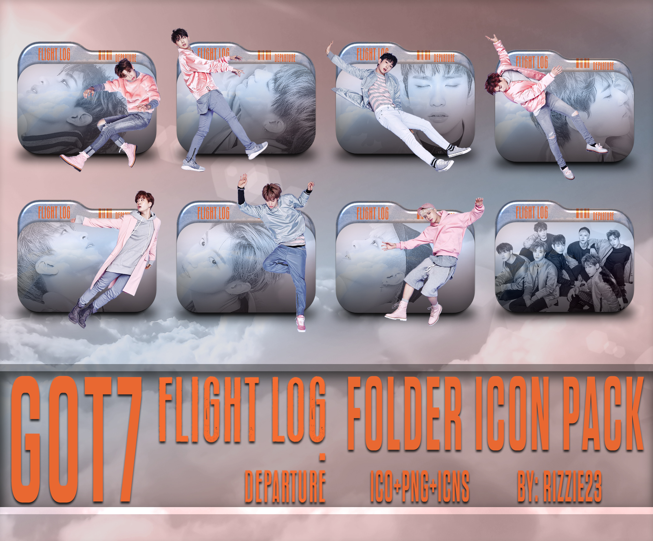 2100x1740 Flight Log Departure Folder Icon Pack