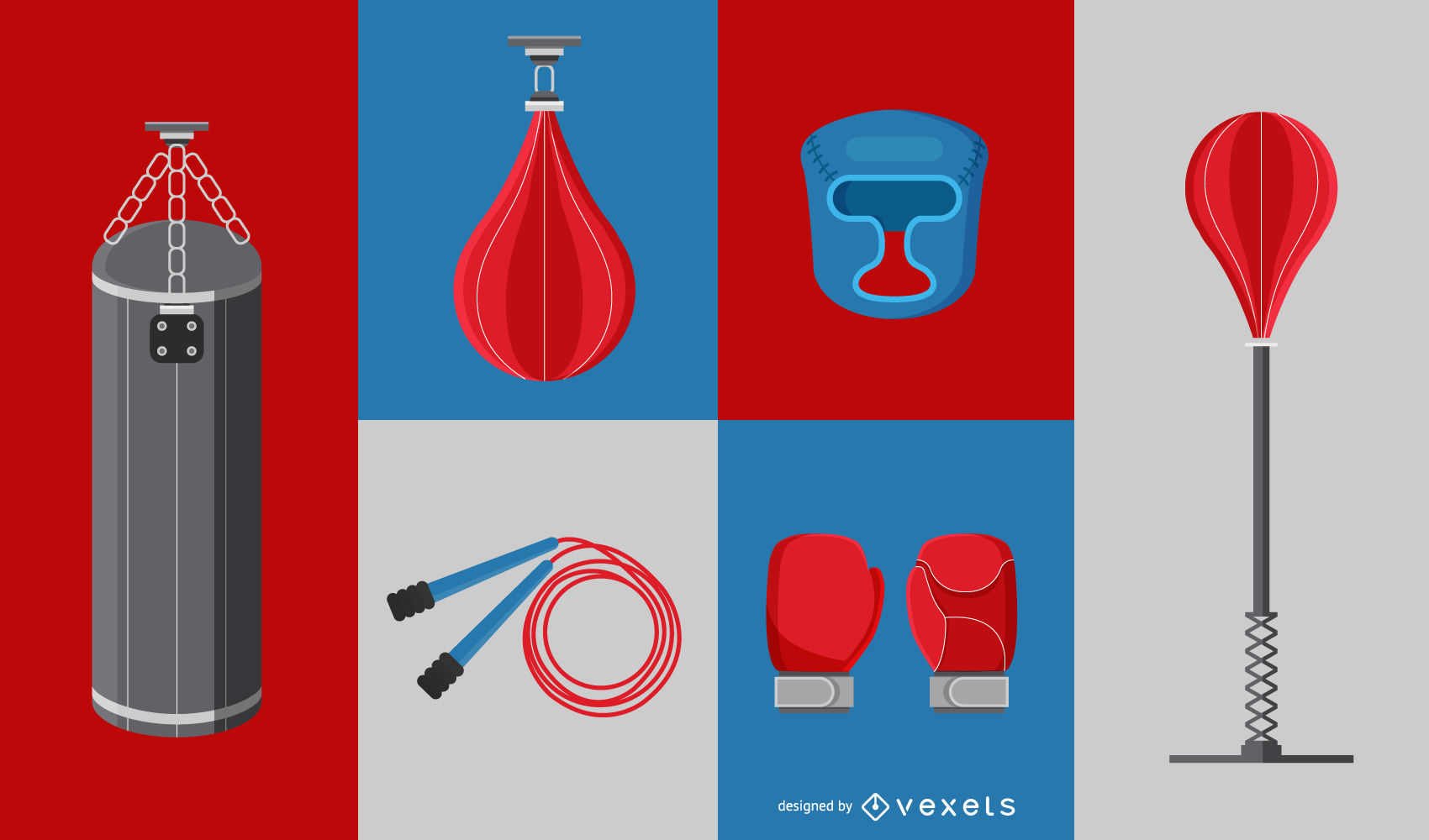 1700x1000 Minimal Retro Boxing Icon Pack