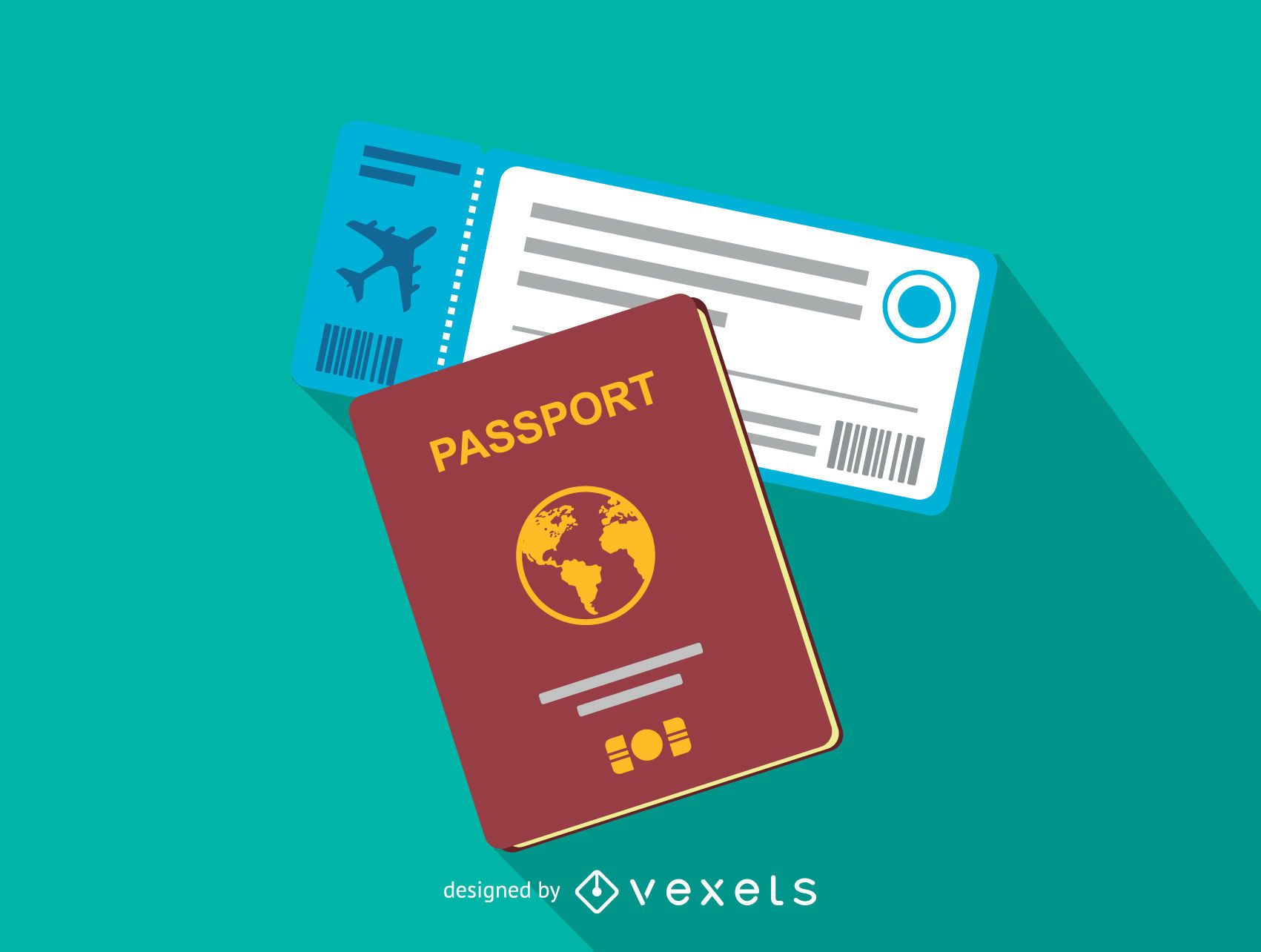1701x1284 Passport And Flight Ticket Icon