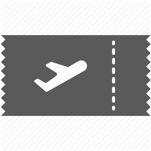 512x512 Air Ticket, Airplane, Flight, Ticket Icon