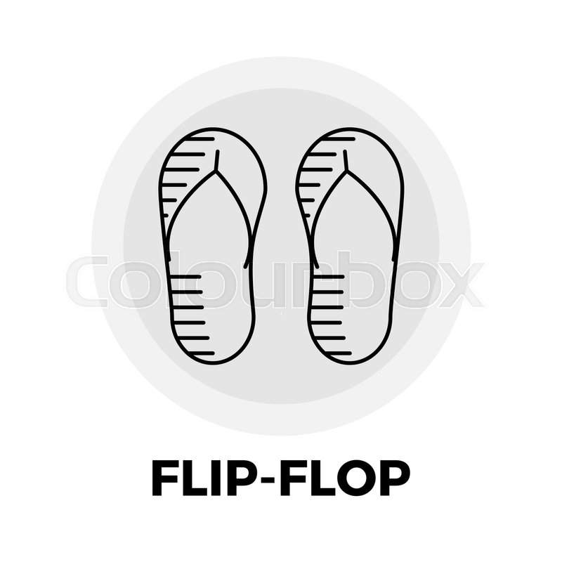 800x800 Flip Flop Icon Vector Flip Flop Icon Stock Vector Colourbox