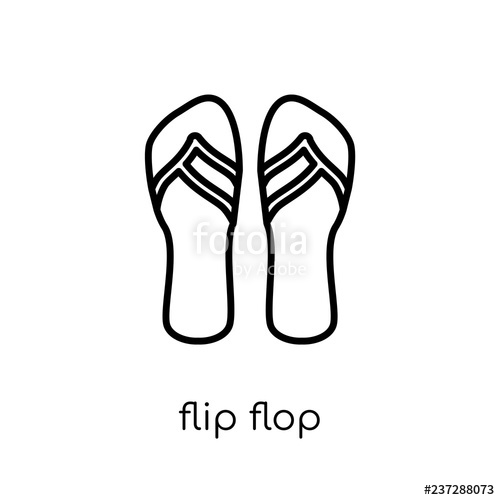 500x500 Flip Flop Icon From Collection Stock Image And Royalty Free