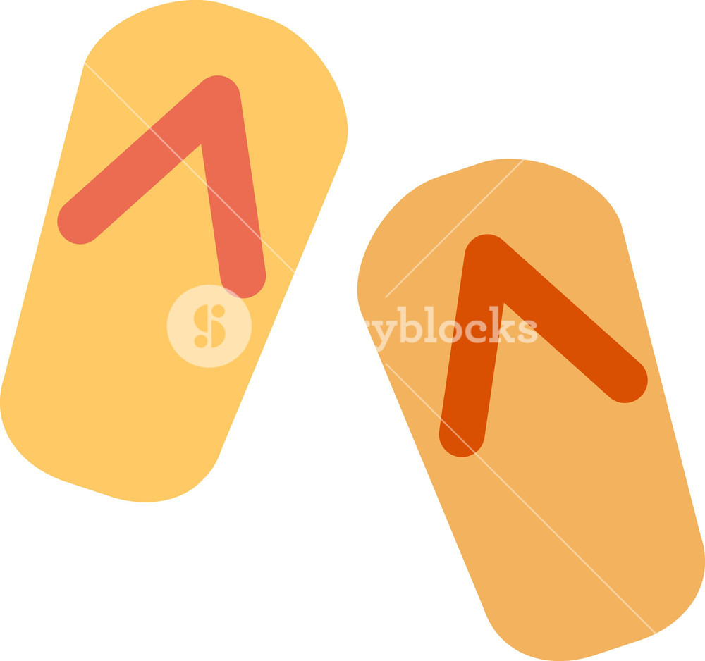 1000x938 Funky Flip Flop Icon Royalty Free Stock Image