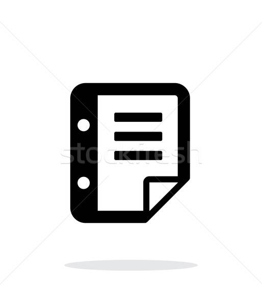 514x600 Notepad Flip Icon On White Background Vector Illustration