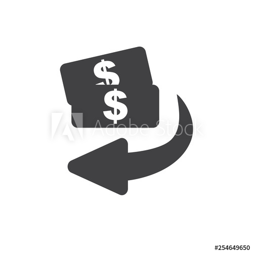 500x500 Cashback Icon From Business Flip Over Or Turn Arrow Reverse Sign