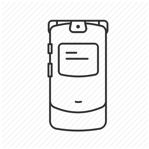 512x512 Call, Flip Phone, Motorola, Old Phone, Phone, Razor Phone, Text Icon