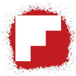 256x256 Colour, Flipboard, Media, Set, Social, Spray Icon