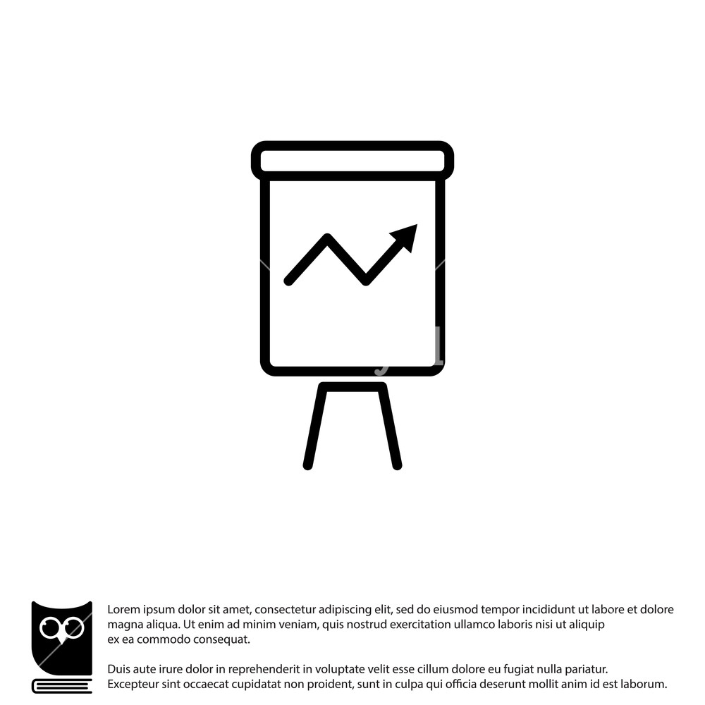 Web Line Icon Flipchart, Graph Royalty Free Stock Image 1000x1000 Web Line Icon Flipchart, Graph Royalty Free Stock Image