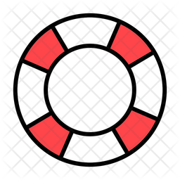 256x256 Float Icon Of Colored Outline Style