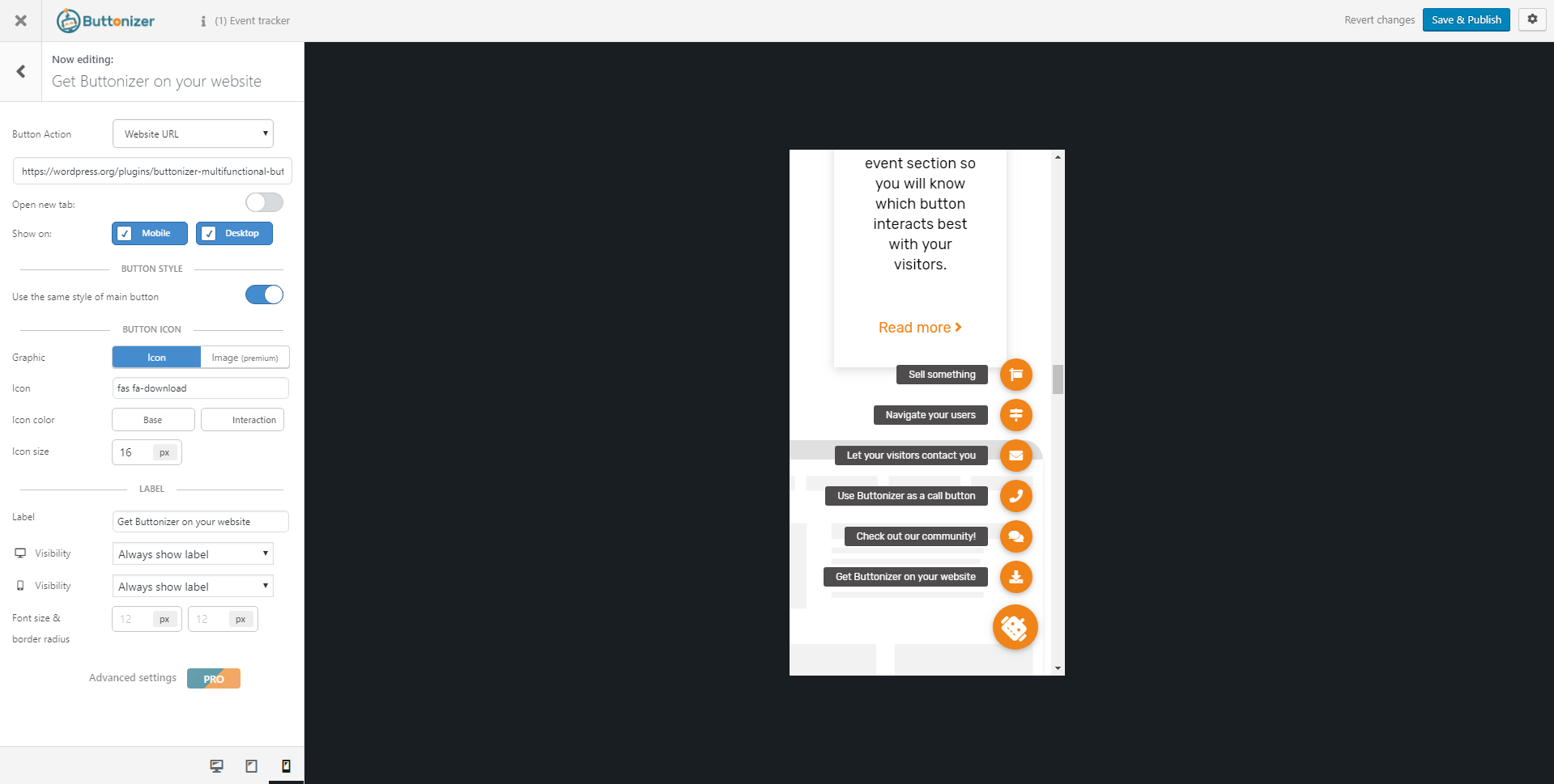 1919x969 Smart Floating Action Buttons Click To Call, Chat, Whatsapp