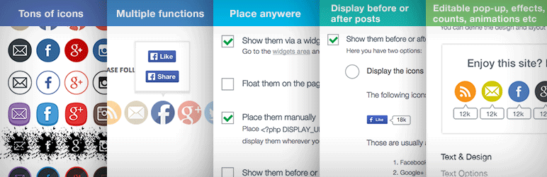 772x250 Social Share Icons Social Share Buttons Wordpress Plugin