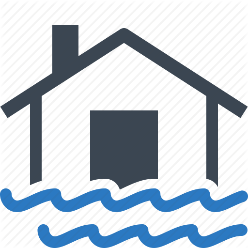 512x512 Flood, Home Insurance, House, Water Icon