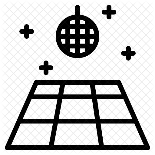 512x512 Dance Floor Icon Of Line Style