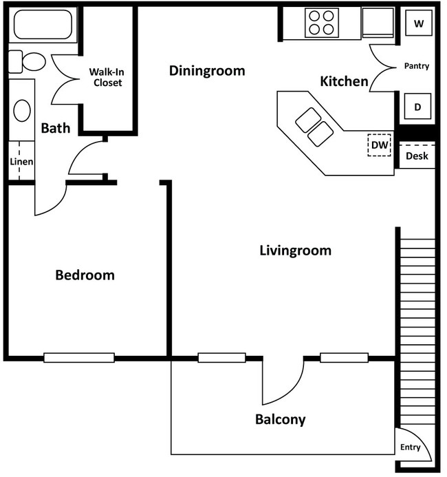 650x693 Floor Plan Door Icon