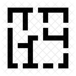 256x256 Floor Plan Icon Of Line Style