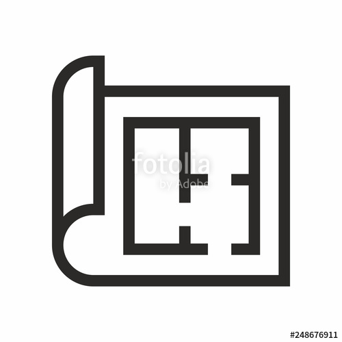 500x500 Floor Plan Icon Stock Image And Royalty Free Vector