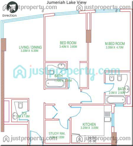 450x492 Icon Tower Apartments Floor Plans