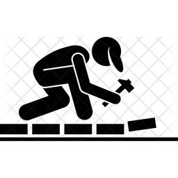 256x256 Flooring Icon Of Glyph Style