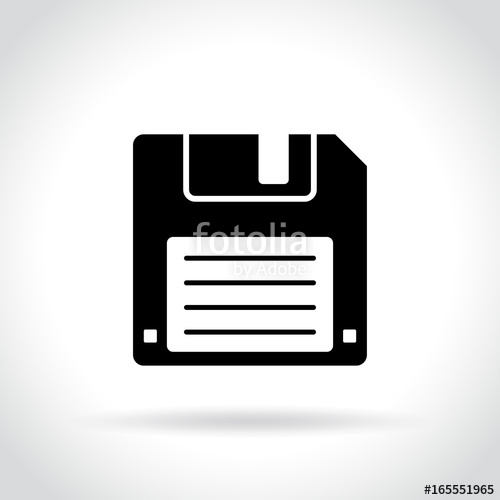 500x500 Floppy Disc Icon On White Background Stock Image And Royalty Free