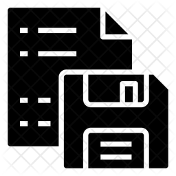 256x256 Floppy Disk Icon Of Glyph Style