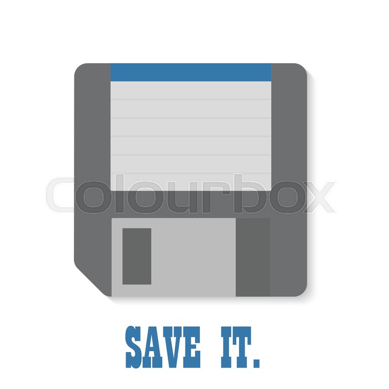 800x800 Floppy Disk Icon Isolated Save It Ok Stock Vector Colourbox