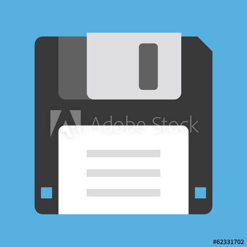 500x500 Vector Floppy Disk Icon