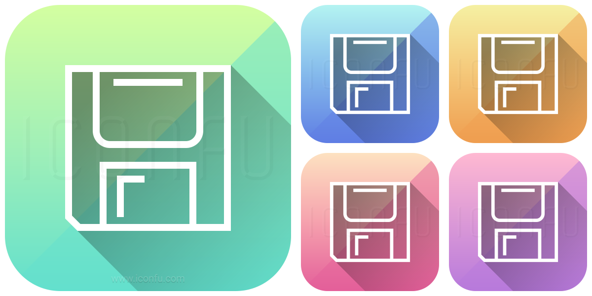 1200x600 Floppy Disk Icon
