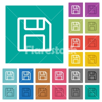 Floppy Disk As Save Symbol Square Flat Multi Colored Icons 400x400 Floppy Disk As Save Symbol Square Flat Multi Colored Icons