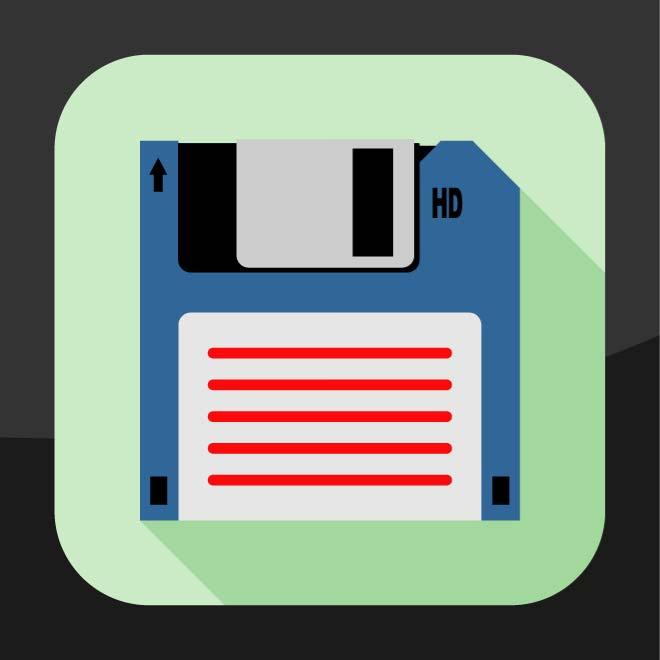 660x660 Floppy Diskette Icon Vector