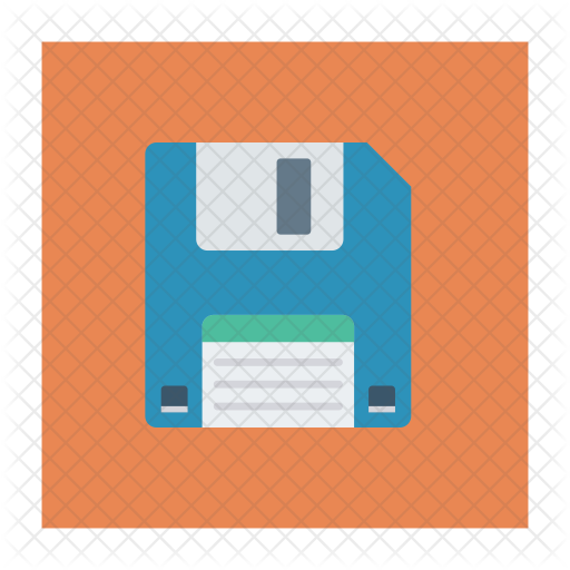 512x512 Floppy Icon Of Flat Style