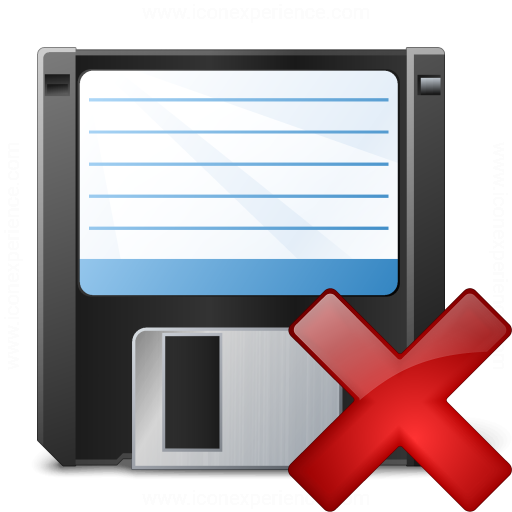 512x512 Iconexperience V Collection Floppy Disk Delete Icon
