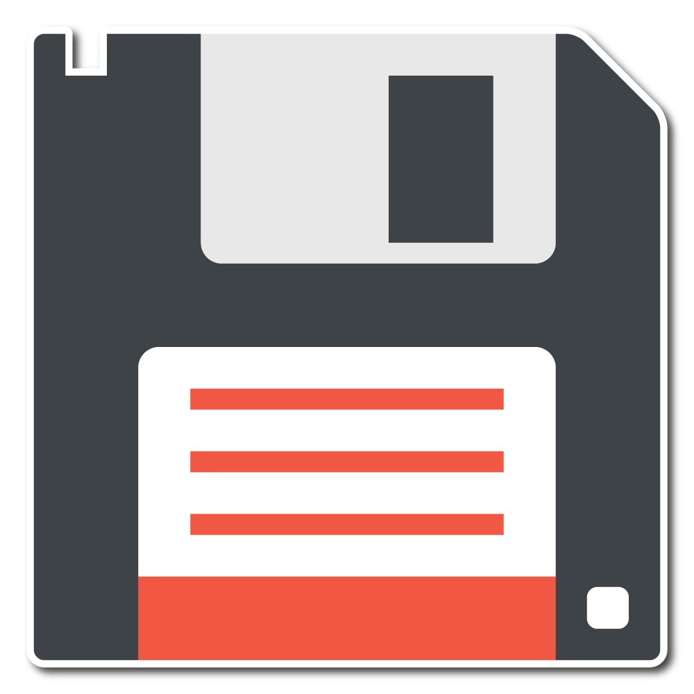 1000x1000 Emoji One Objects Wall Icon Floppy Disk
