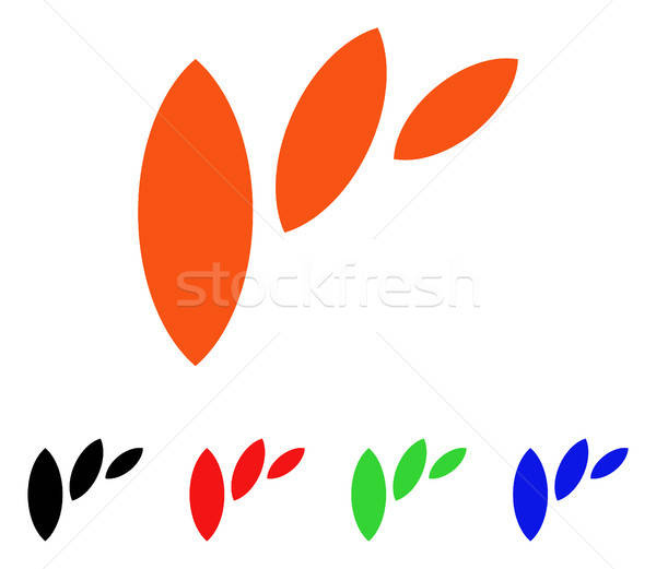 600x521 Flora Leaf Abstraction Vector Icon Vector Illustration Victor