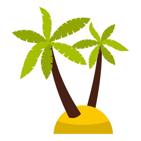 450x450 Palm Tree Icon In Flat Style Isolated On White Background Flora