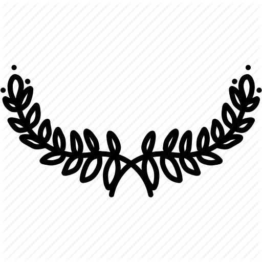 512x512 Doodle, Floral, Flower, Laurels, Leaves, Plants, Wreath Icon