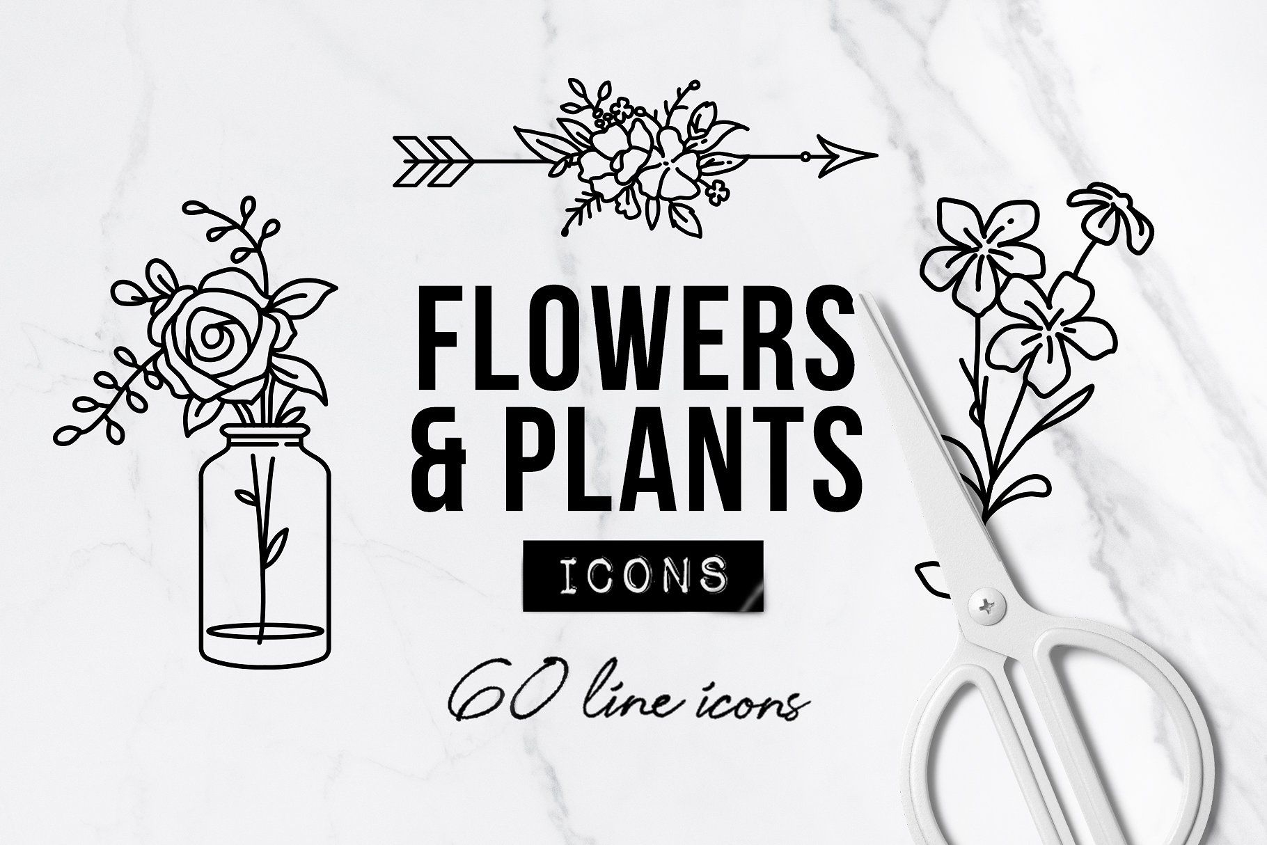 1820x1214 Plant Floral Icons