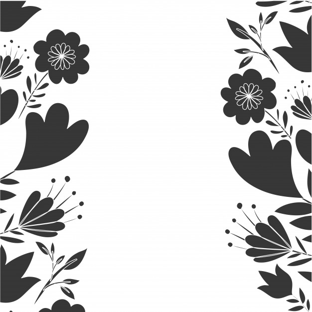 626x626 Frame With Flowers And Leafs Icon Vector Premium Download