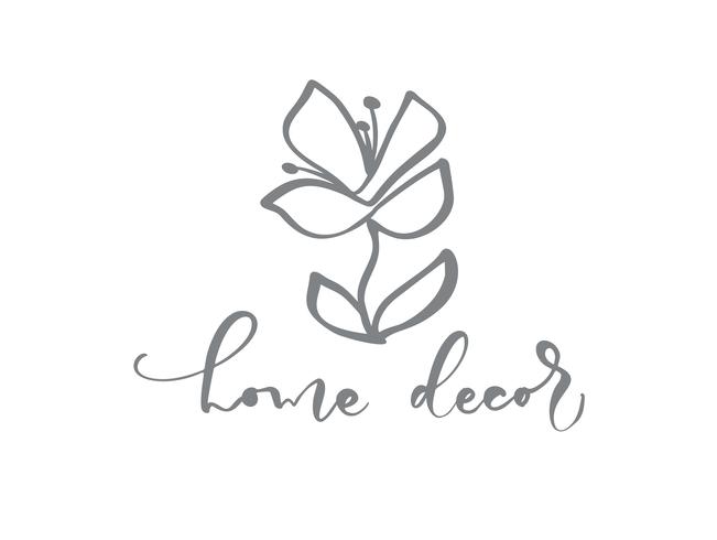 651x490 Home Decor Hand Drawn Simple Floral Icon Vector From Nature