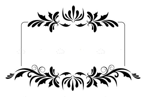 500x333 Black Floral Design