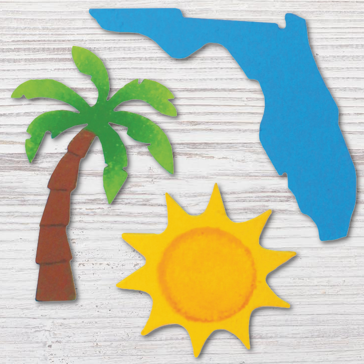 730x730 Florida Icon Magnets