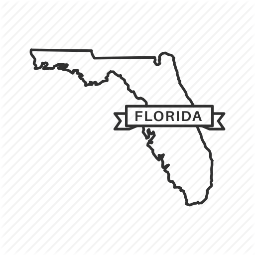 512x512 America, American State, Borders, Florida, Map, State, Usa Icon