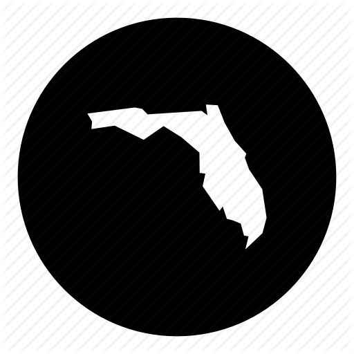 512x512 American, Florida, Location, Map, State Icon