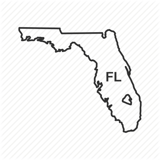 512x512 America, American State, Borders, Florida, Map, State, Usa Icon