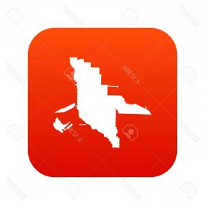 300x300 Photostock Vector Florida Map Icon Digital Red Hoodamathrun