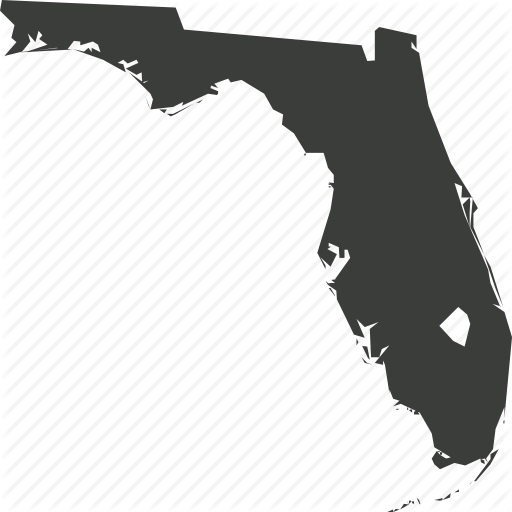 512x512 America, Florida, Location, Map, State, Usa Icon